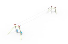 FFS-FB2P Double Flying Fox with Platforms 10m - 25m